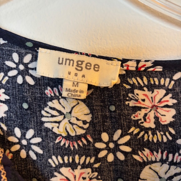 Ladies Umgee Medium tunic dress multi coloured embroidery tassels travel boho - Picture 10 of 12